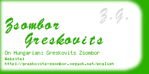 zsombor greskovits business card